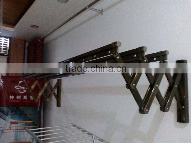 ceiling mounted fancy metal clothes hanger rack for clothes