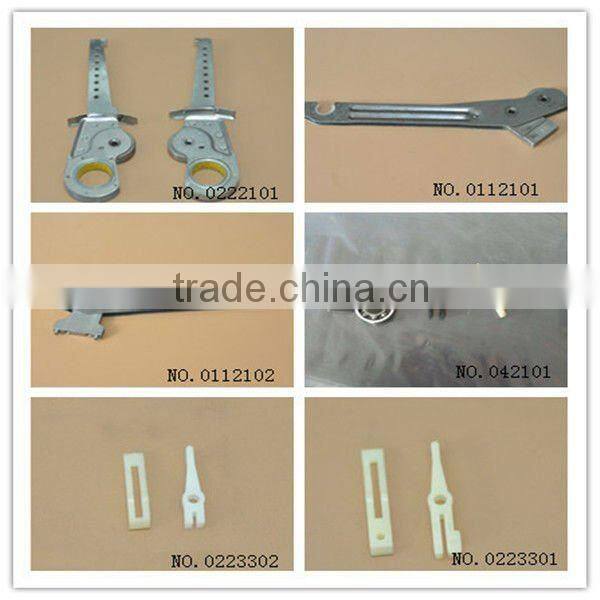 Muller parts,KY parts --(shaft,pulley,roller holder,reed,needle seat,alu beam,lock block