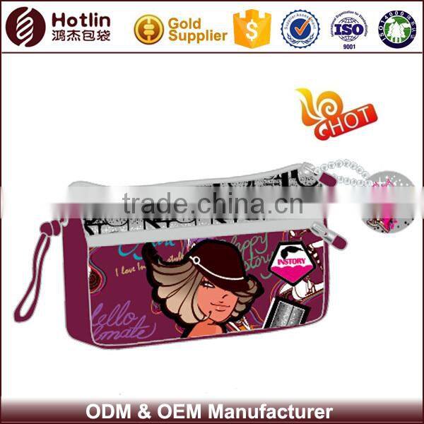 unique low price satin printing tin pencil case