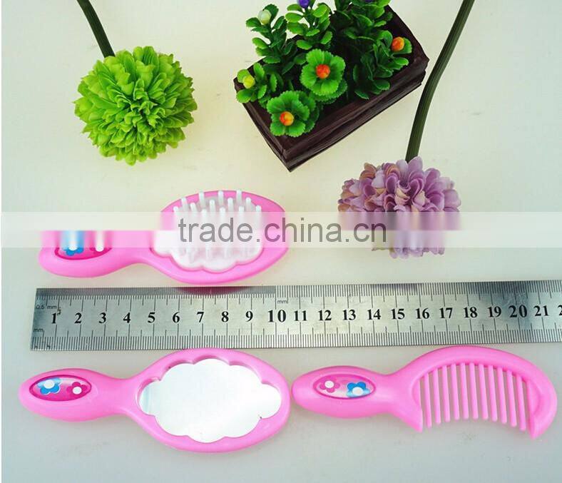 Kids Toys Plastic Mirror Comb Smooth Hair Comb Set