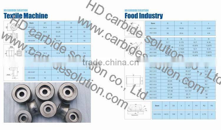 Tungsten carbide rainbow cutting blades for Textile Machine / Textile Cutter Inserts