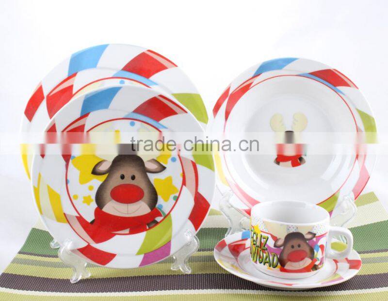 christmas porcelain dinner set/ceramic dishes/american style dinnerware