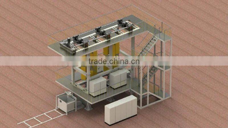 Round-link induction quenching and tempering equipment