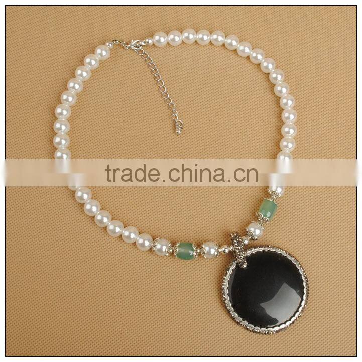 Chunky cluster pearl necklace,bead chain necklaces designs