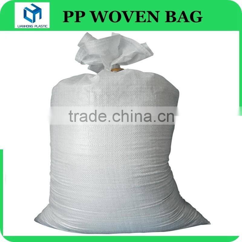 White color pp woven bag china,virgin material pp woven bags 50kg, pp woven bag for 25kg 50kg rice packing