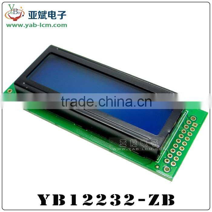 122x32 lcd display, ST7920 controller lcd display module, chinese word stock display