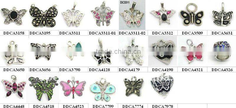 metal hockey ball charms/pendants