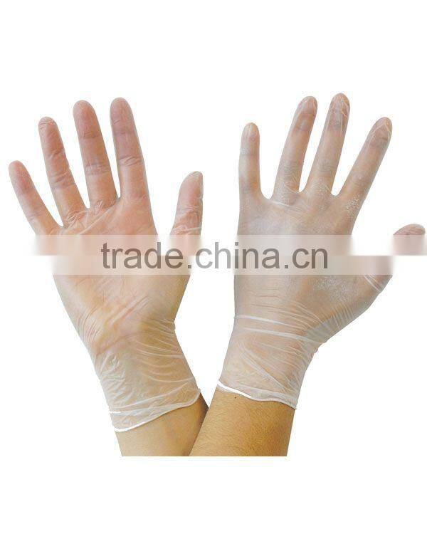 Medical grade vinyl exam gloves