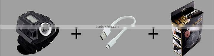 Q5 LED lamp of wrist watches lamp outdoor built-in rechargeable battery night running strong light flashlight