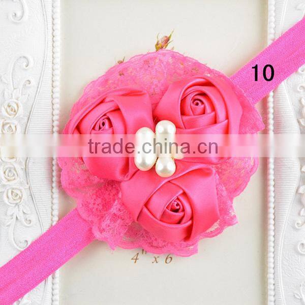 pearl flowers girls elastic hair band, types of hair bands