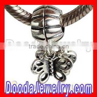 Wholesale European style silver plated Neice beads charms