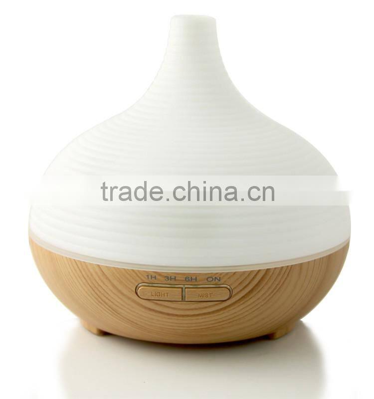 300ML hot sales Aroma Diffuser Ultrasonic Humidifier with color LED Changing essential oil diffuser