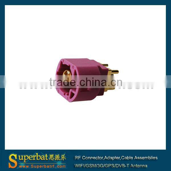 For Tesla RF connector Fakra Jack PCB mount 4 Contact pin RF Connector rf connector pcb