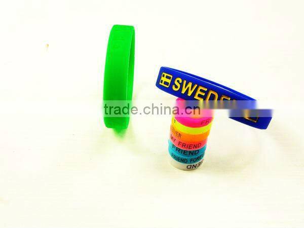 new product eco-friendly silicone bracelete made in china