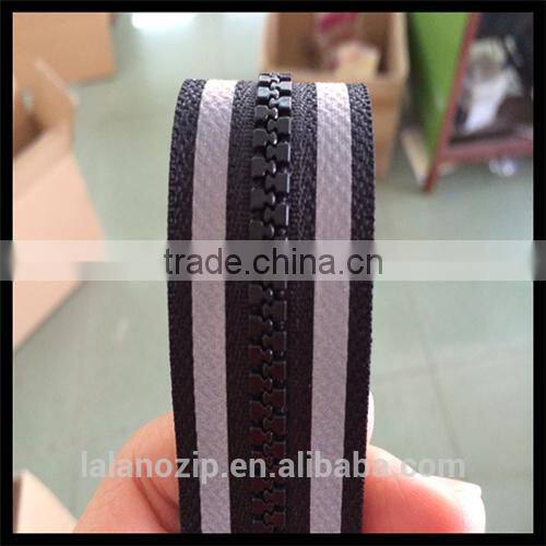TPU wholesale clothing with Resin reflective zipper
