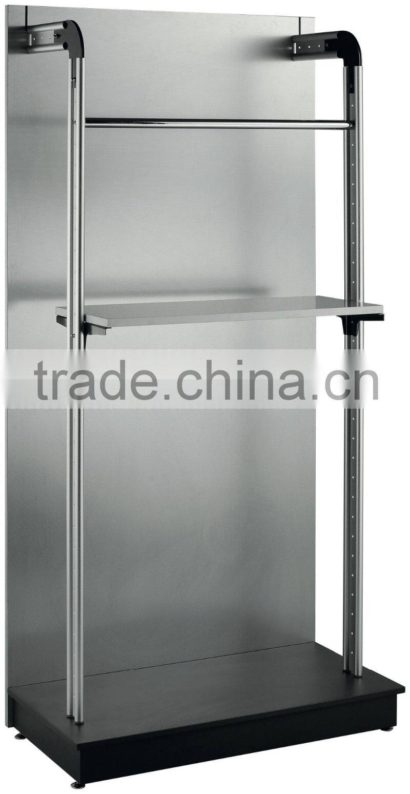 Single Side Gondola Shelving Display with Aluminum Post