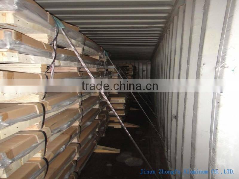 Orange color PE single coated 1060 H24 corrugated aluminum roofing sheet 900mm width