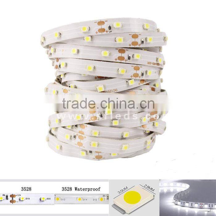 12V Waterproof 3528LED Strips light 60 led/m yellow LED Strips light 3528 led strips
