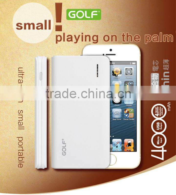 Mosaic Finishing design Power Bank 4000mAh Capacity with Lithium ion Battery For USB charging