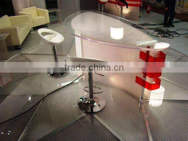 Modern Spa Round Curved Reception Desk Bar Counter Design