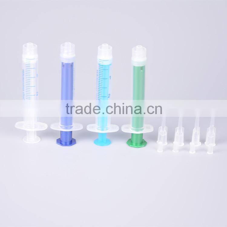 3ml Peroxide or Non Peroxide Teeth Whitening Bleach Gel Syringe OEM