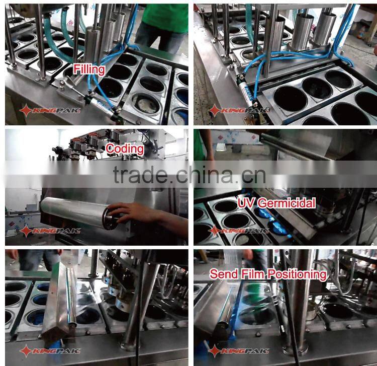BG60A Yogurt Plastic Cup Filling And Sealing Machine
