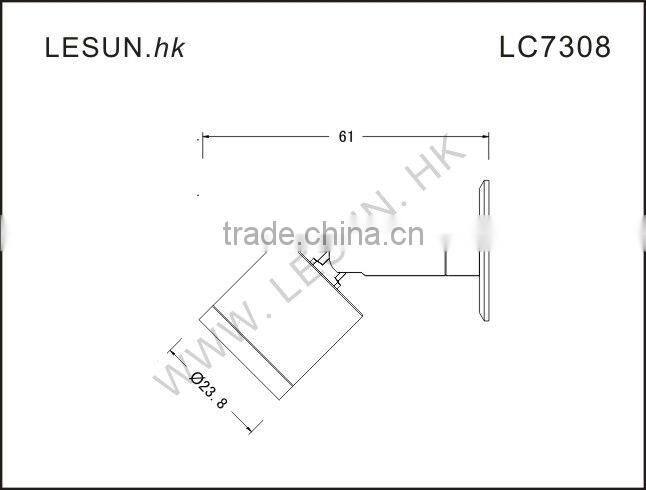 Hot flexible spotlight LC7308 1W led jewelry spot light