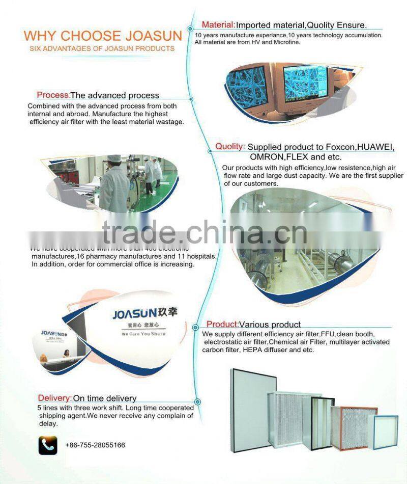 Aluminum Air Diffuser HEPA Filter for Cleanroom