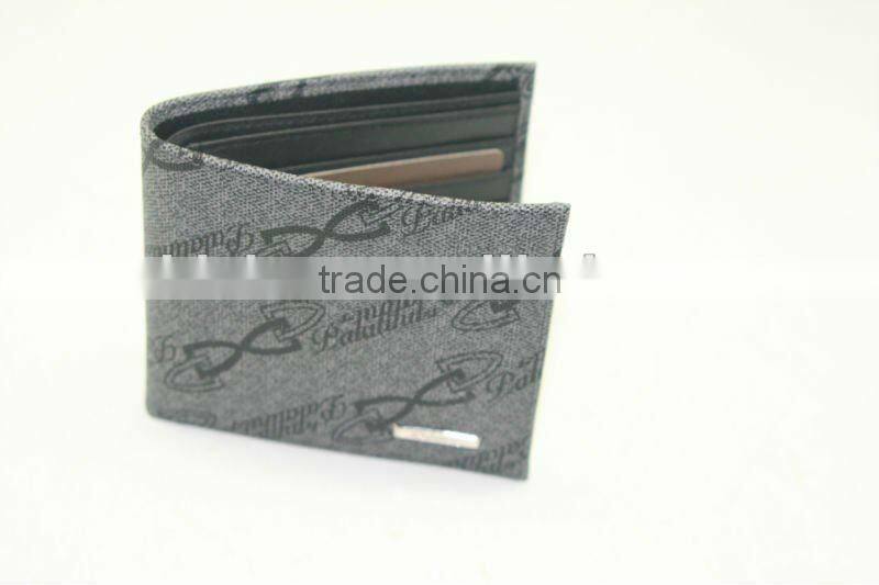 2015 Newest Style Leather Wallet, High Quality Different Leather Men's Wallet With Metal Logo Fashion Wallet