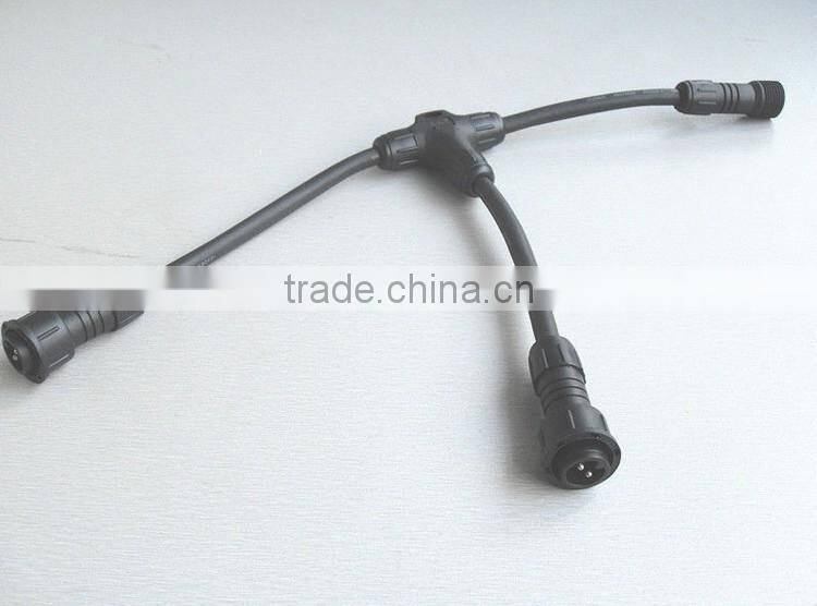 IP67 LLT 3-way Tee connector led lighting accessory waterproof T connector