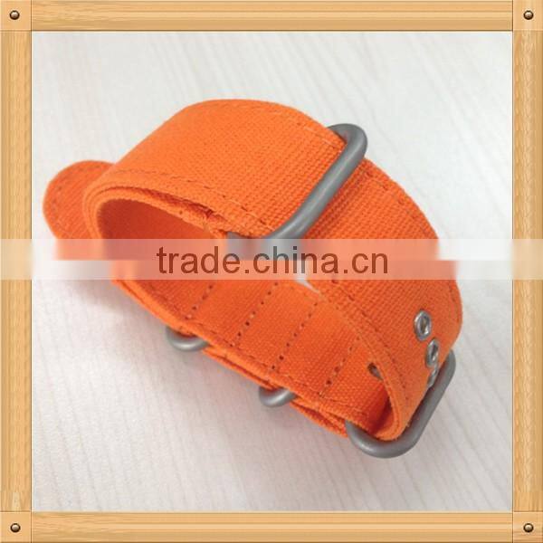 High quality zulu ring 1 piece canvas wrist watch strap