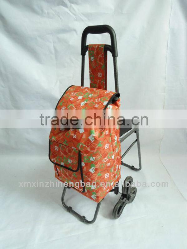 Cheap mini shopping trolley with chair