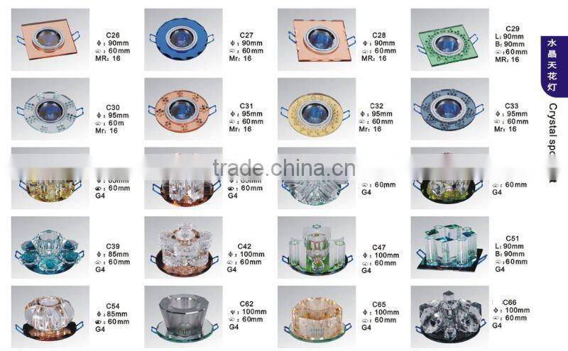 crystal ceiling light