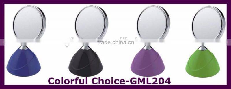 Clear plastic cosmetic makeup table mirror