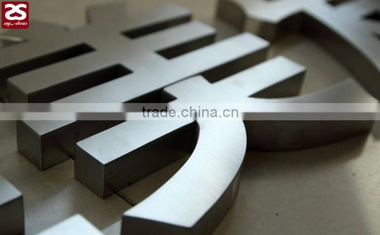 led signage waterproof 3d stainless steel letter sign