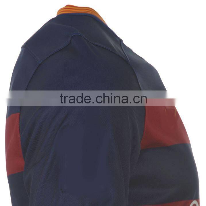 Daijun oem high quality polyester printing v neck wholesale football shirt maker soccer jersey