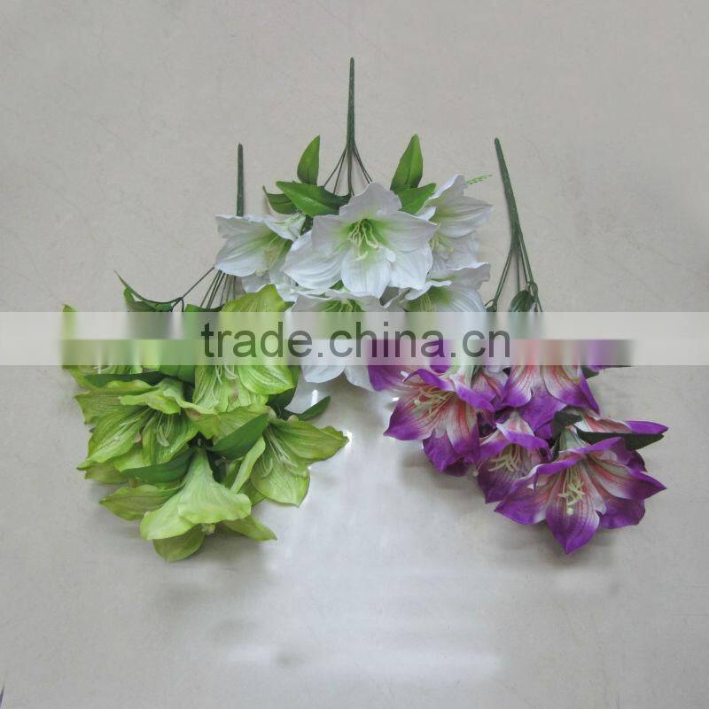 plastic 7 heads artificial Clivia,Bush lily