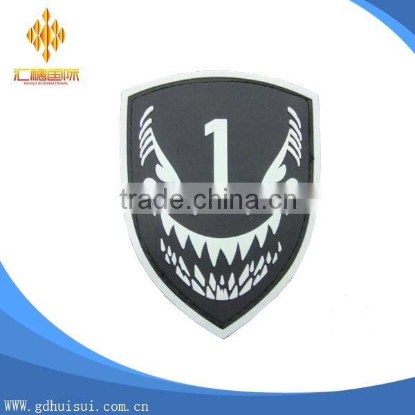 Top quality cheap custom bat shape PVC patches