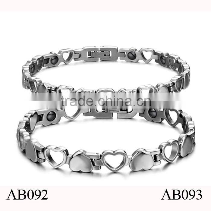 Cheap Wholesale Make Your Own Fashion Men's Stainless Steel Bracelet For Couples