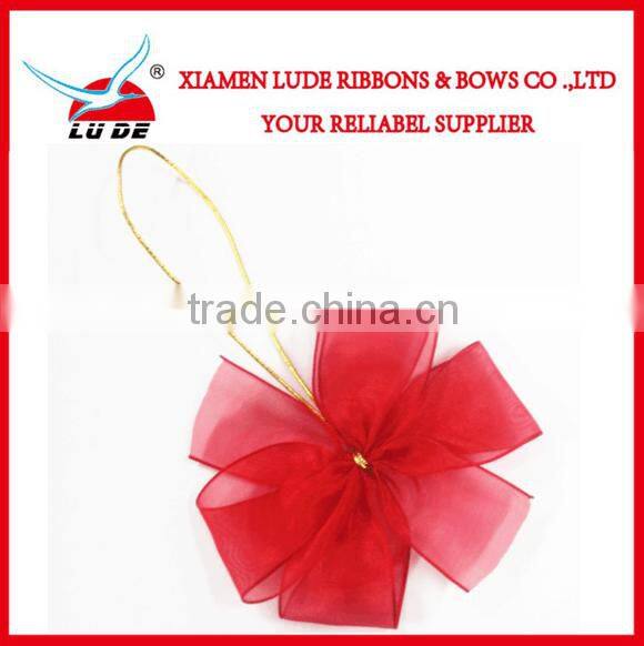 colorful handmade carnation flower ribbon for the mothers' day gift packing