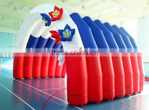 Wedding Decoration Inflatable Tent with Flower/Clear Inflatable Tent for Sale