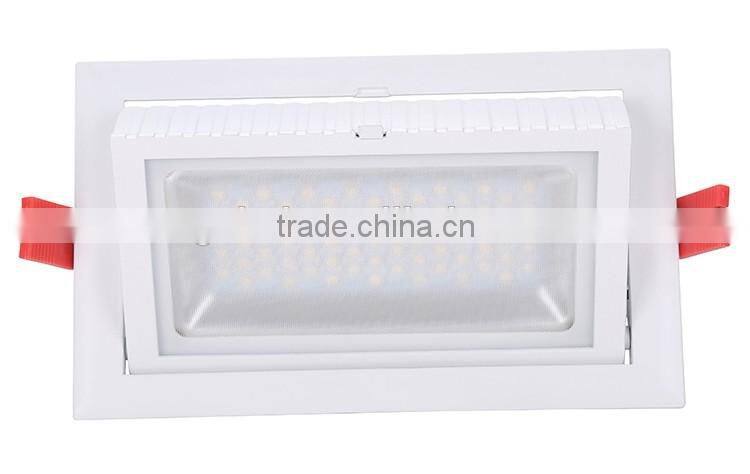 5 years warranty 100lm/w 38w rectangular led downlight tuev