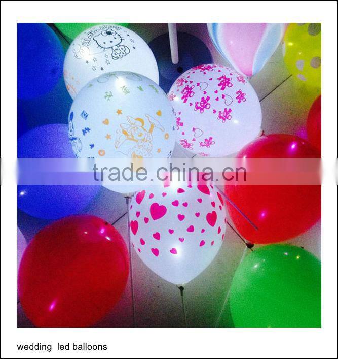 custom printing decoration led lights balloons