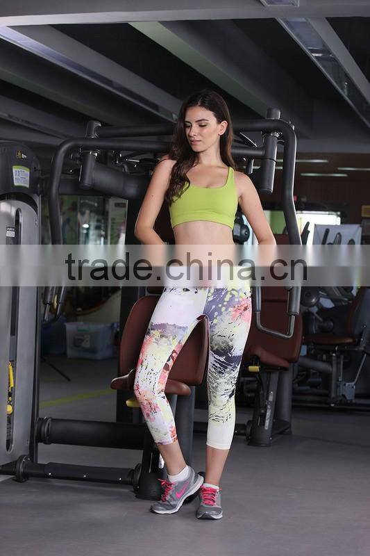 Women Six Moves Gym Workout Printed Yoga Pants