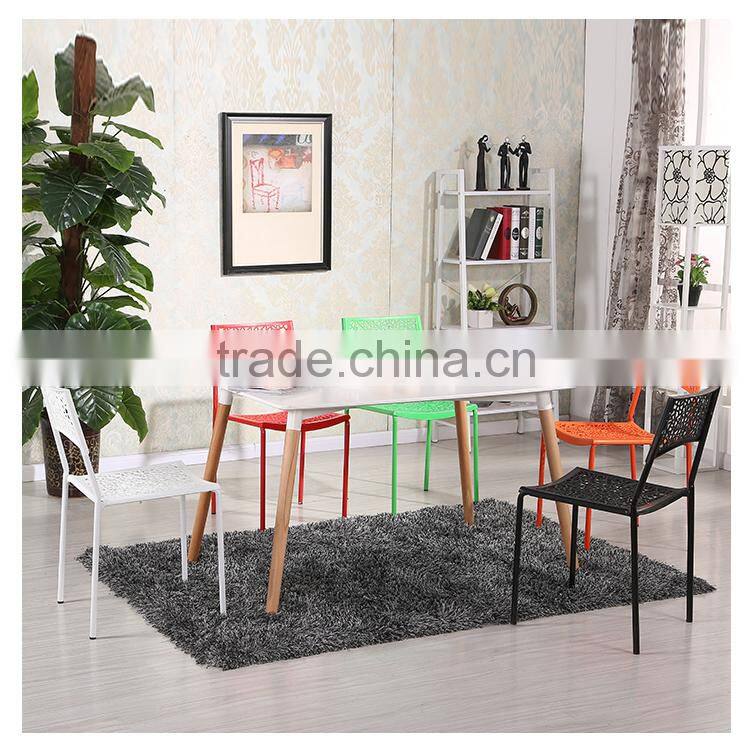 Hot selling stackable plastic dinning chair cafe chair