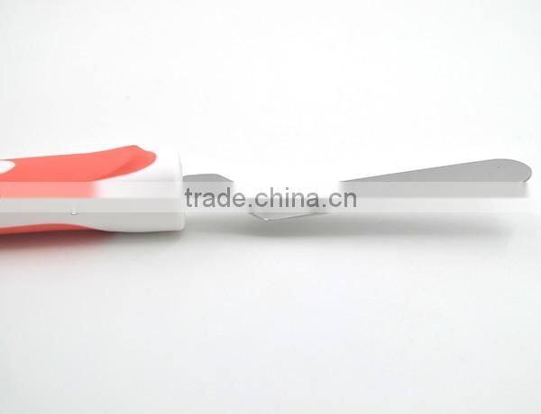 Hot sales in Amazon Unique design TPR handle Stainless steel mini cheese spatula