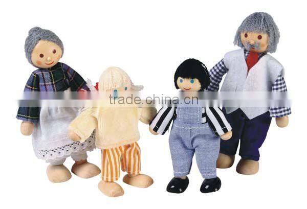 Wooden Toy Doll Family