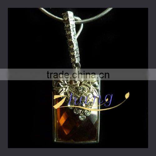 fashion rhinestone pendant necklace with zircon