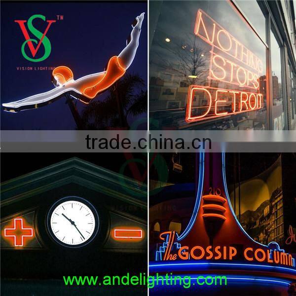 2016 High quality copper wire decoration LED neon flex light