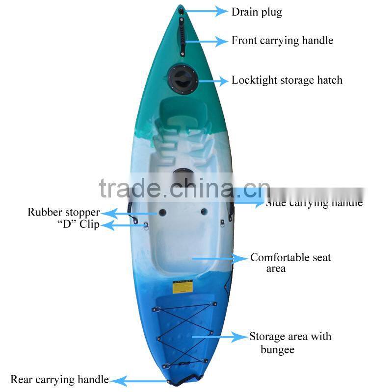 Hot sale 2.6m Single Kayak for woman or children